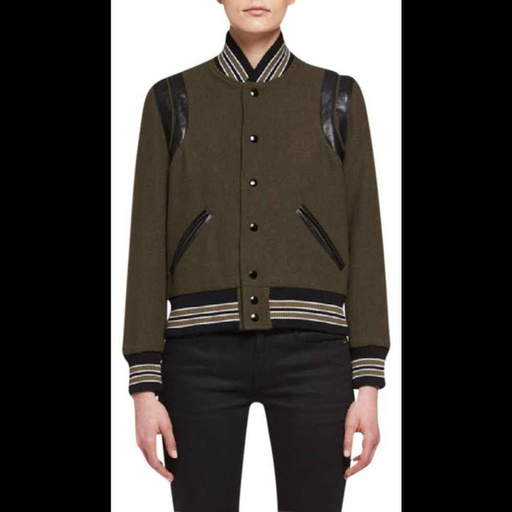AUTHENTIC YSL Teddy Classic Wool & Leather